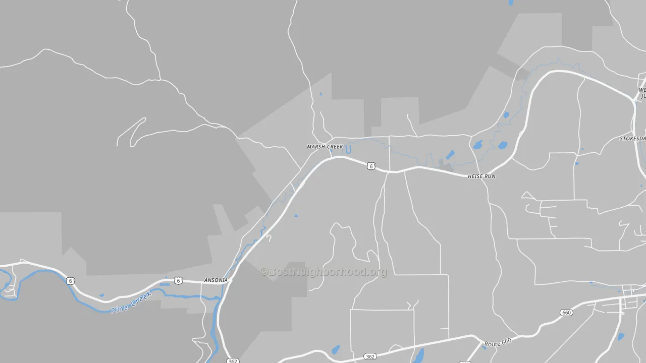 Transit Grade map of Asaph, PA