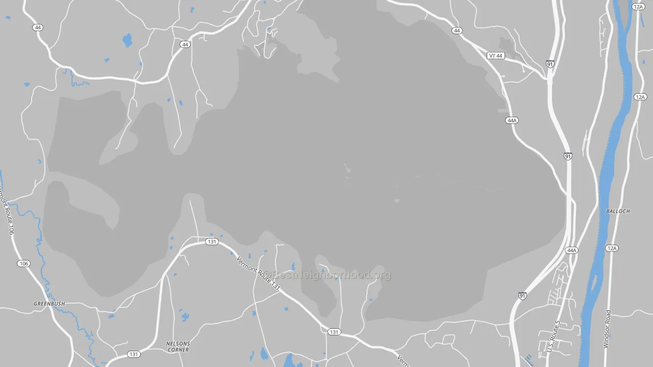 Transit Grade map of Ascutney, VT