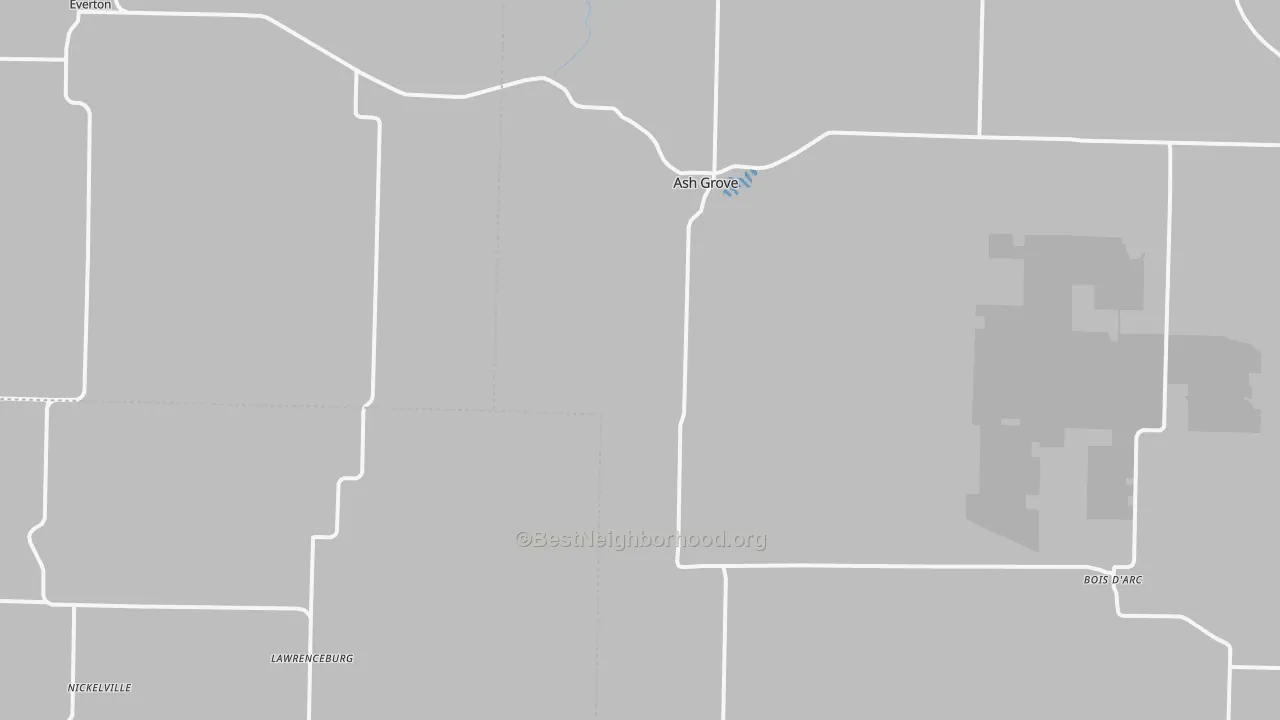 Transit Grade map of Ash Grove, MO