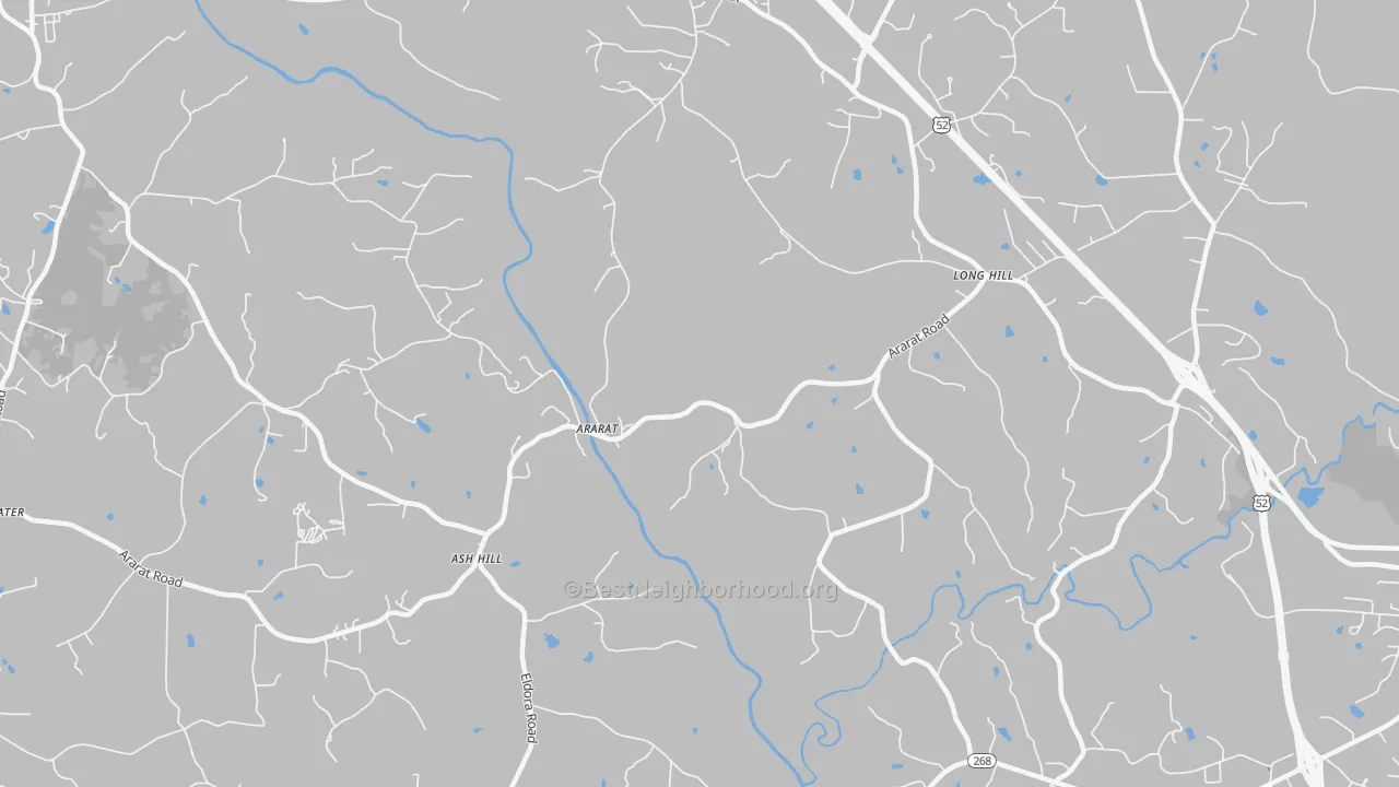 Transit Grade map of Ash Hill, NC