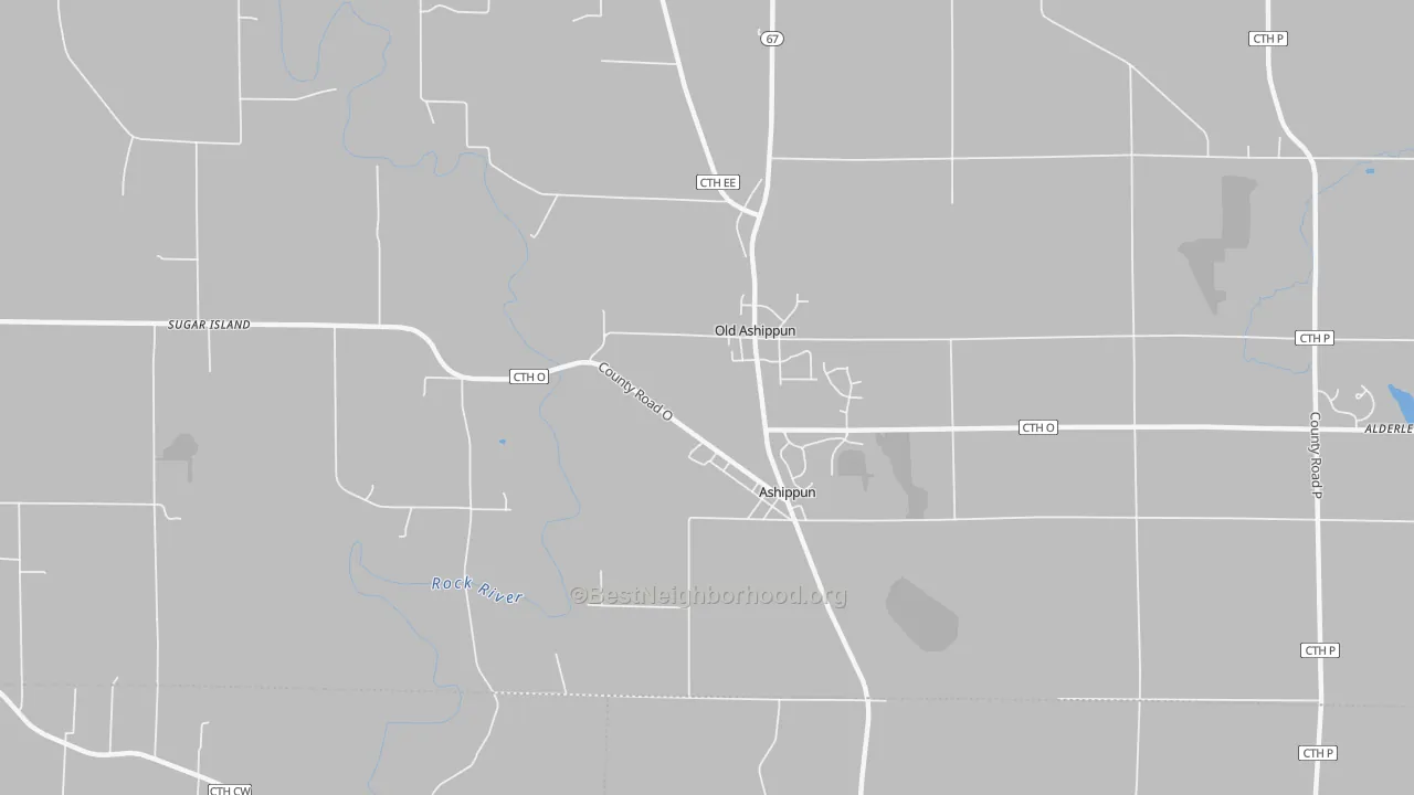 Transit Grade map of Ashippun, WI