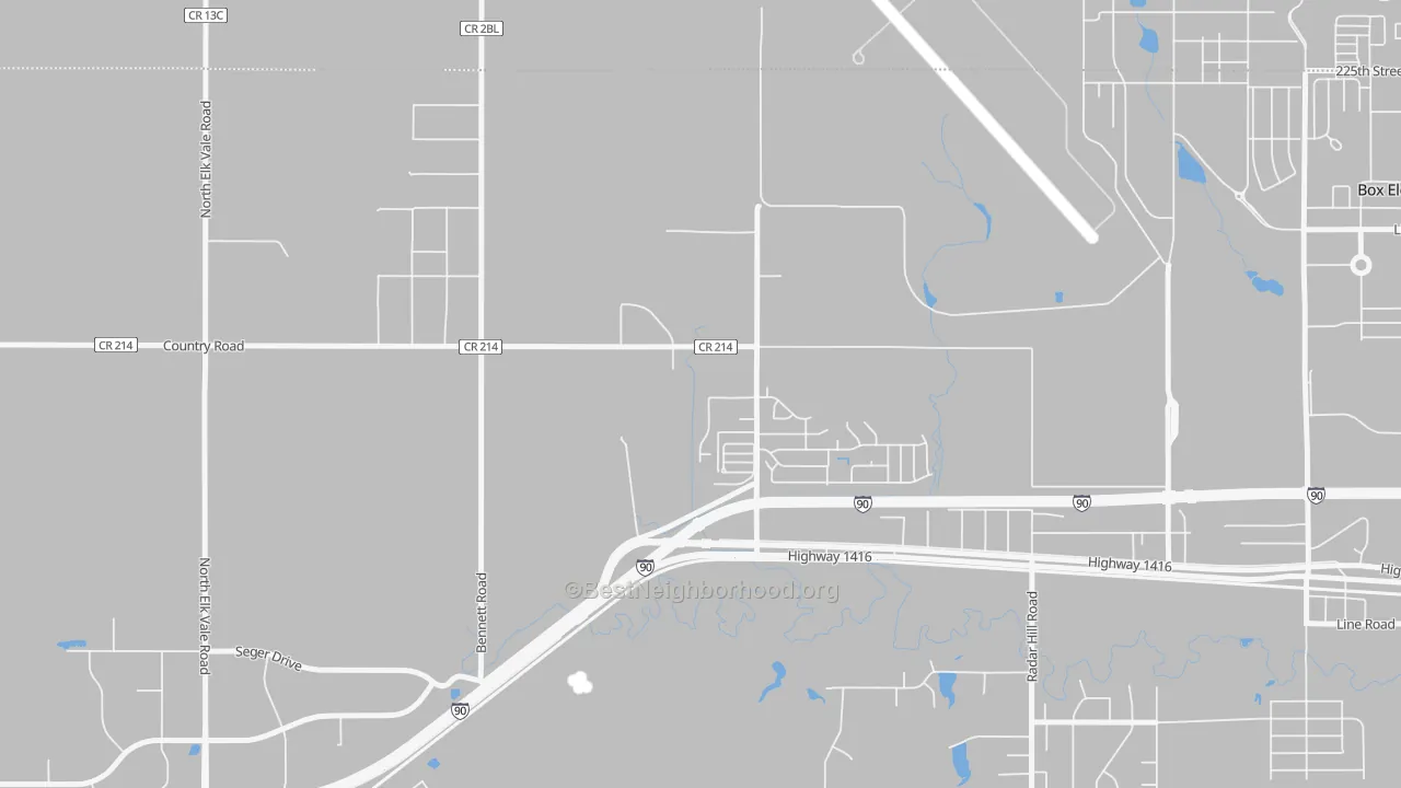 Transit Grade map of Ashland Heights, SD