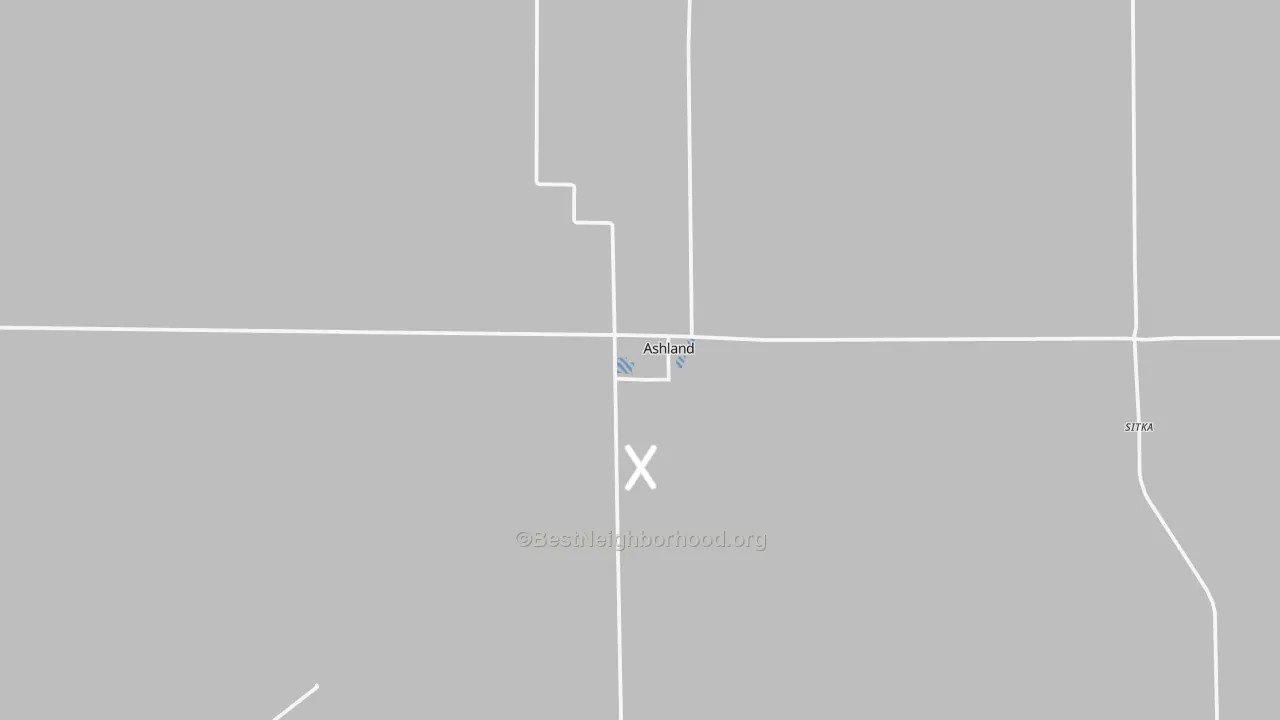 Transit Grade map of Ashland, KS