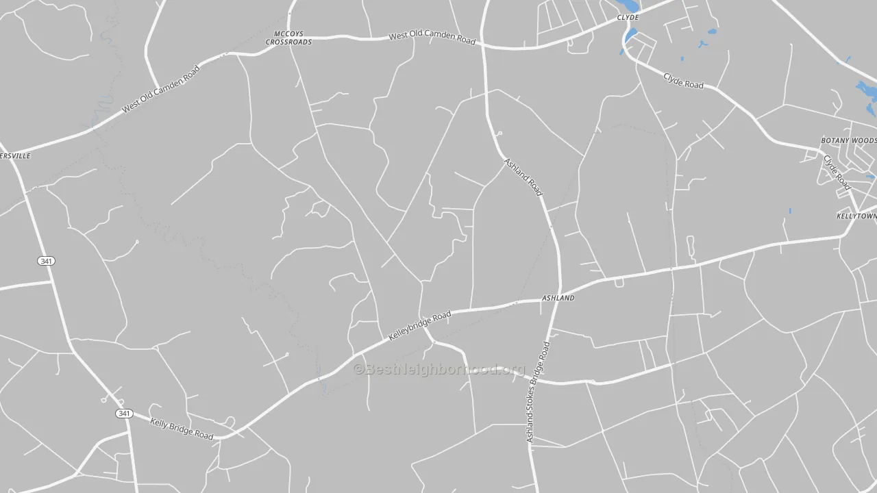 Transit Grade map of Ashland, SC