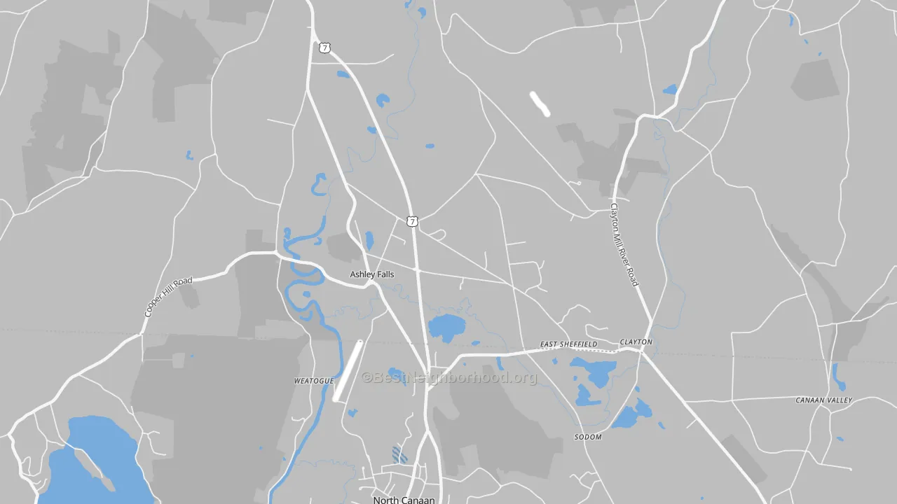 Transit Grade map of Ashley Falls, MA