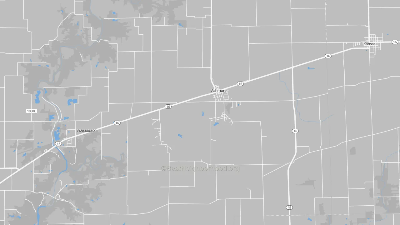 Transit Grade map of Ashmore, IL
