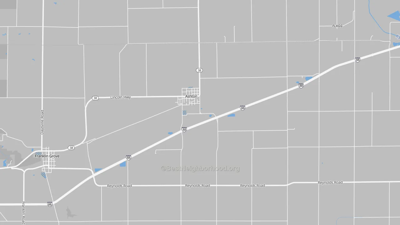 Transit Grade map of Ashton, IL