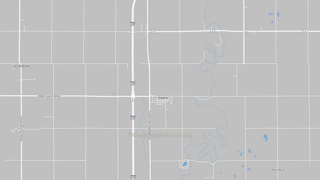 Transit Grade map of Assaria, KS