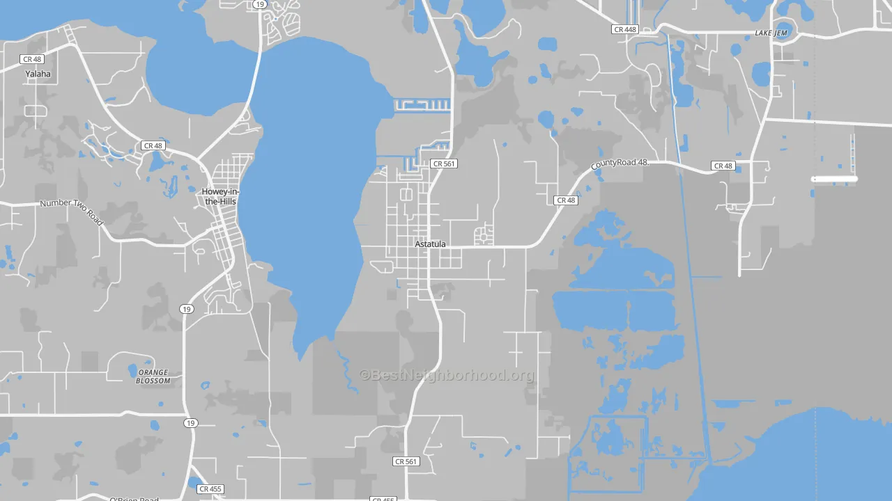 Transit Grade map of Astatula, FL