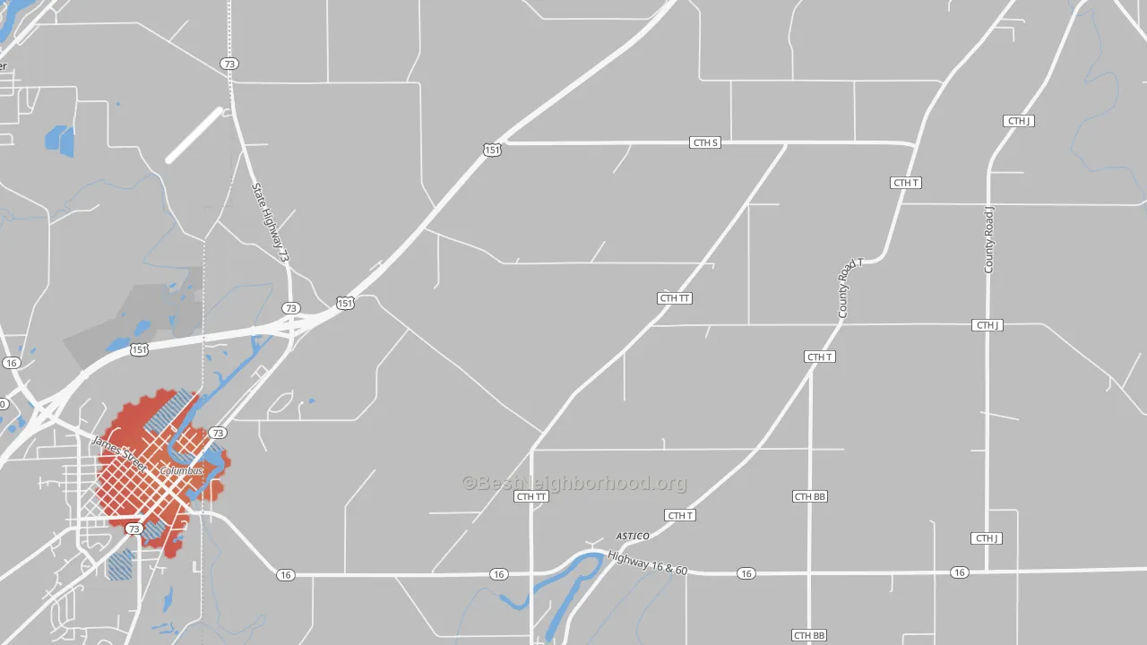 Transit Grade map of Astico, WI