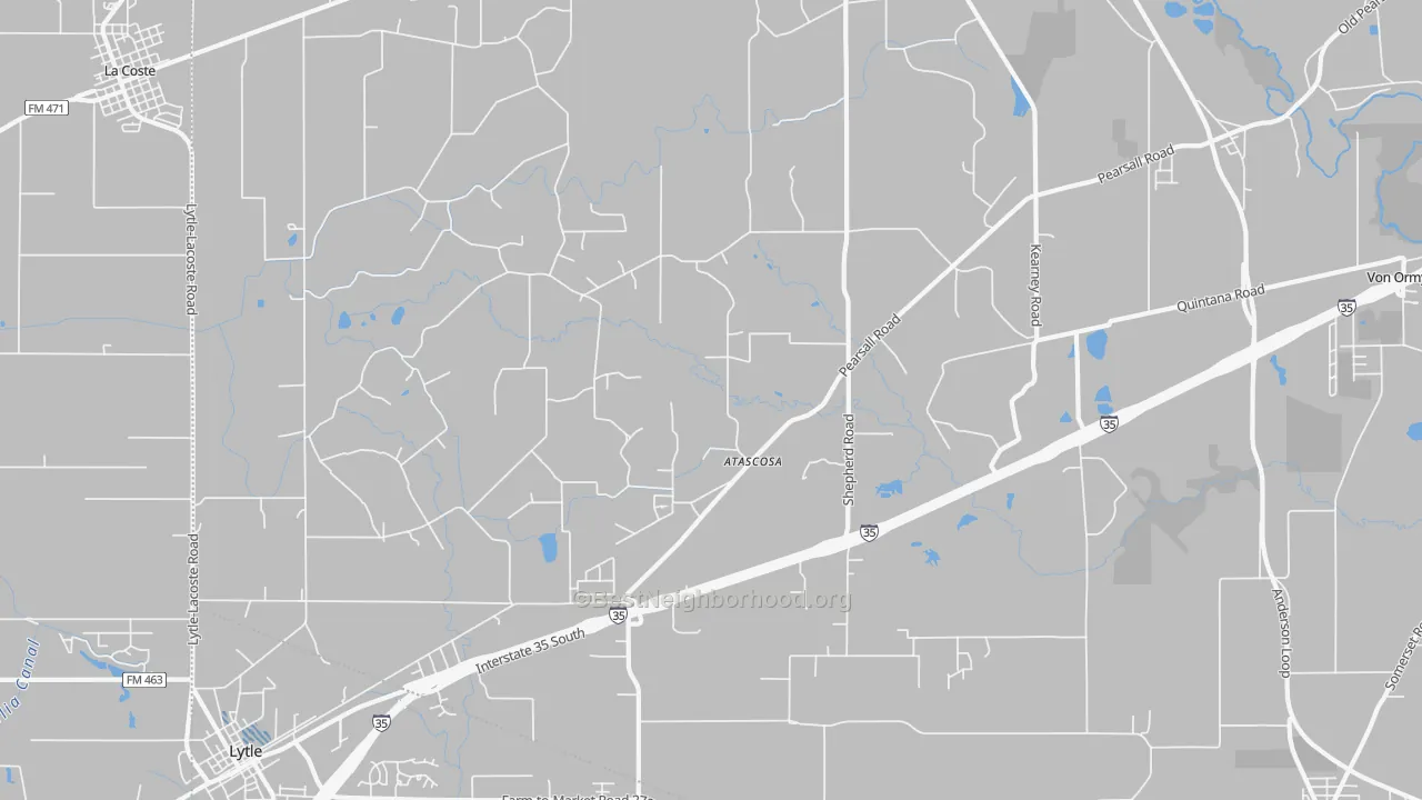 Transit Grade map of Atascosa, TX