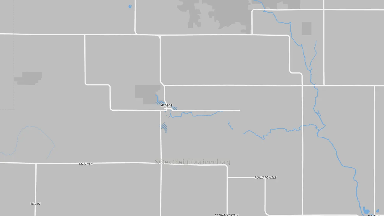 Transit Grade map of Athens, WI