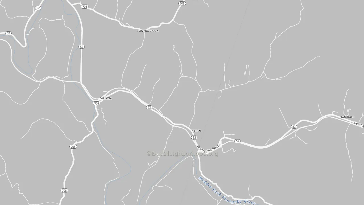 Transit Grade map of Athol, KY