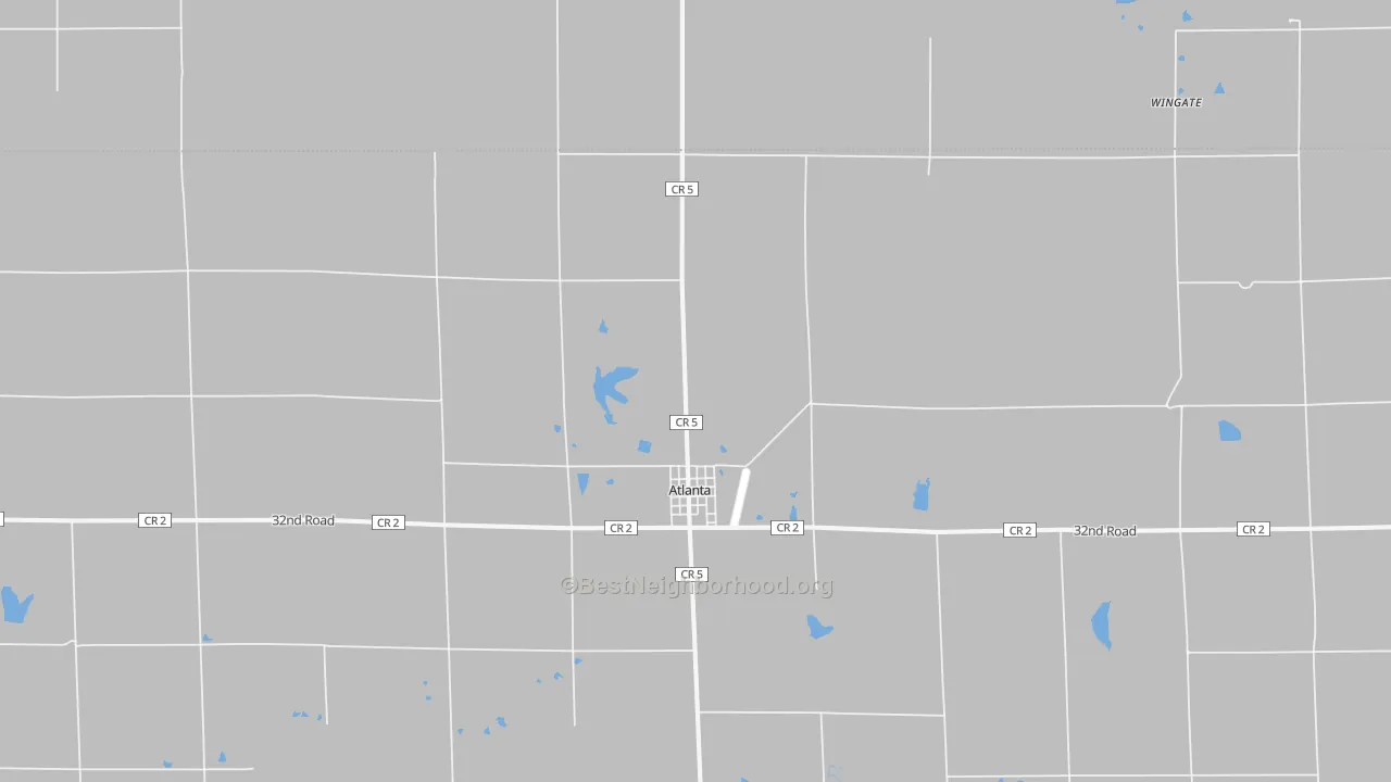 Transit Grade map of Atlanta, KS