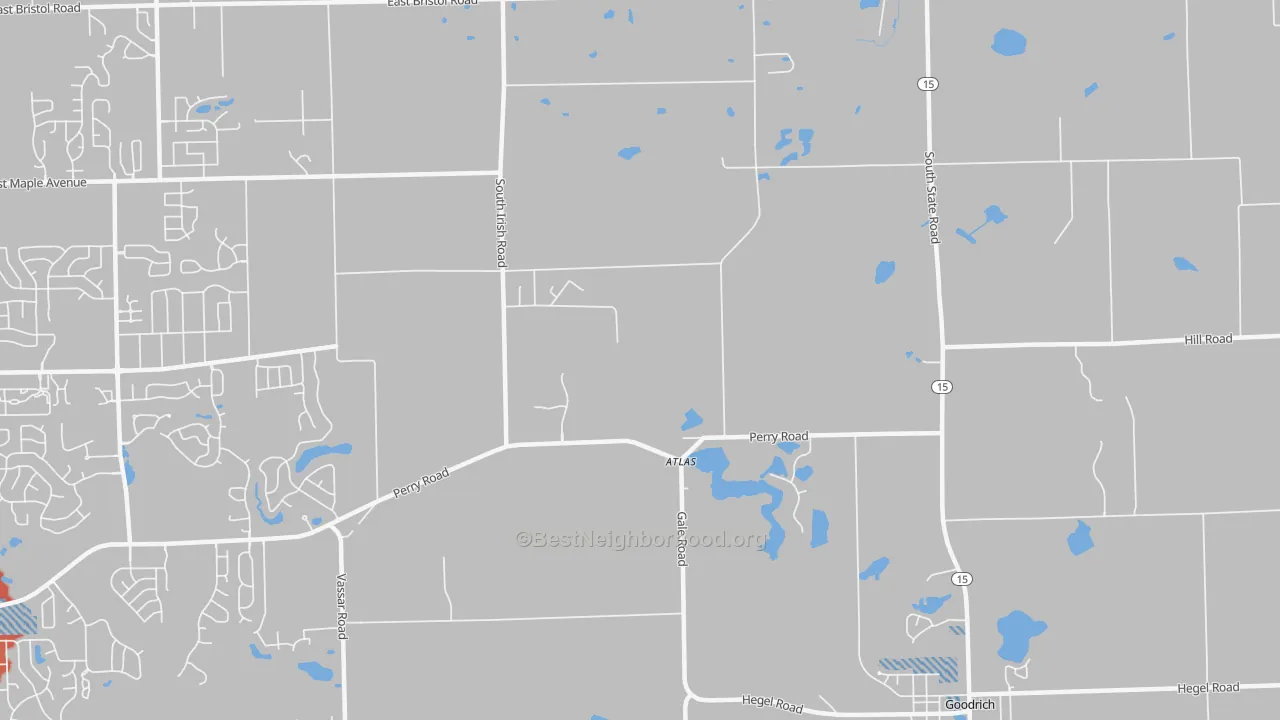 Transit Grade map of Atlas, MI