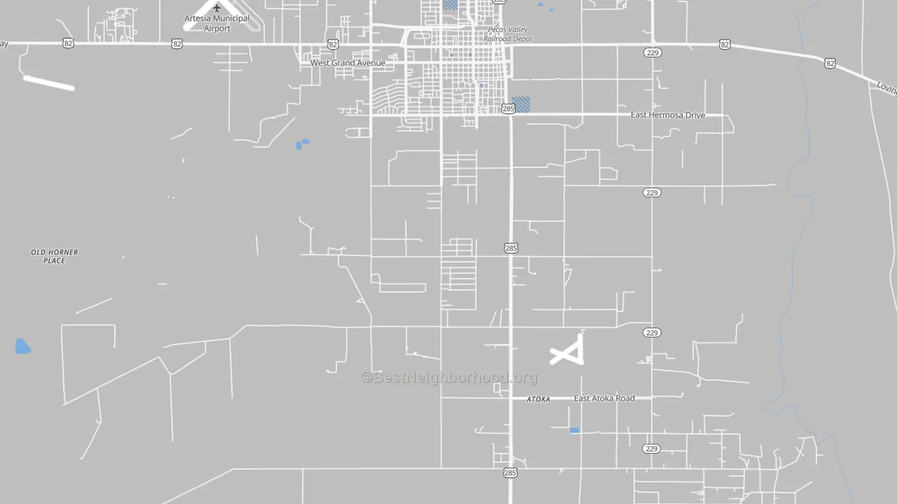 Transit Grade map of Atoka, NM