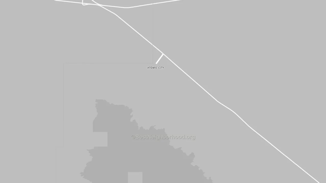 Transit Grade map of Atomic City, ID