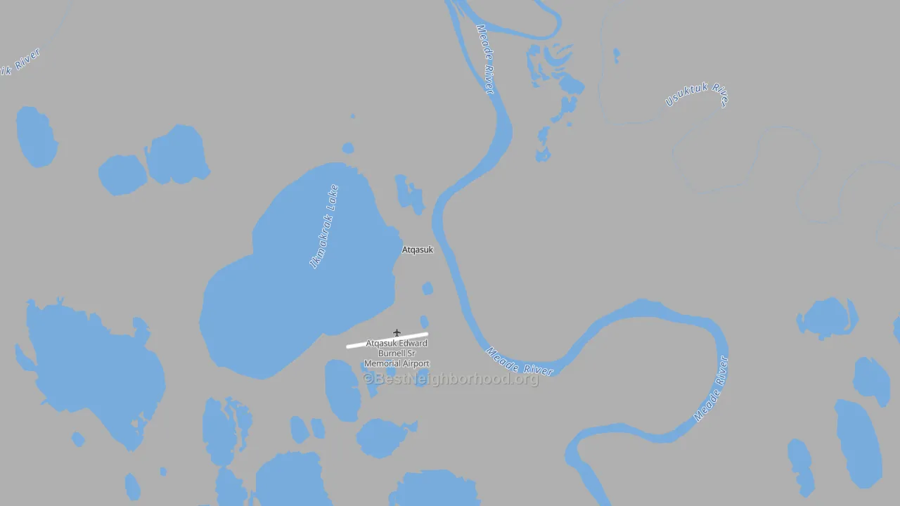 Transit Grade map of Atqasuk, AK
