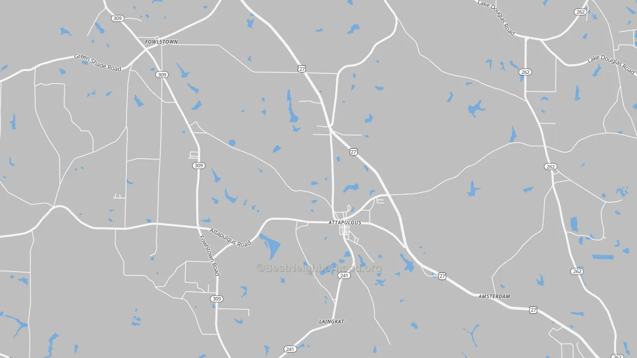 Transit Grade map of Attapulgus, GA