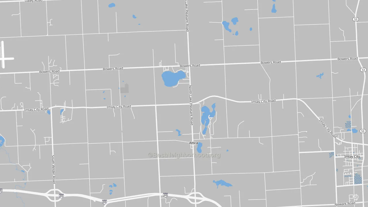 Transit Grade map of Attica, MI