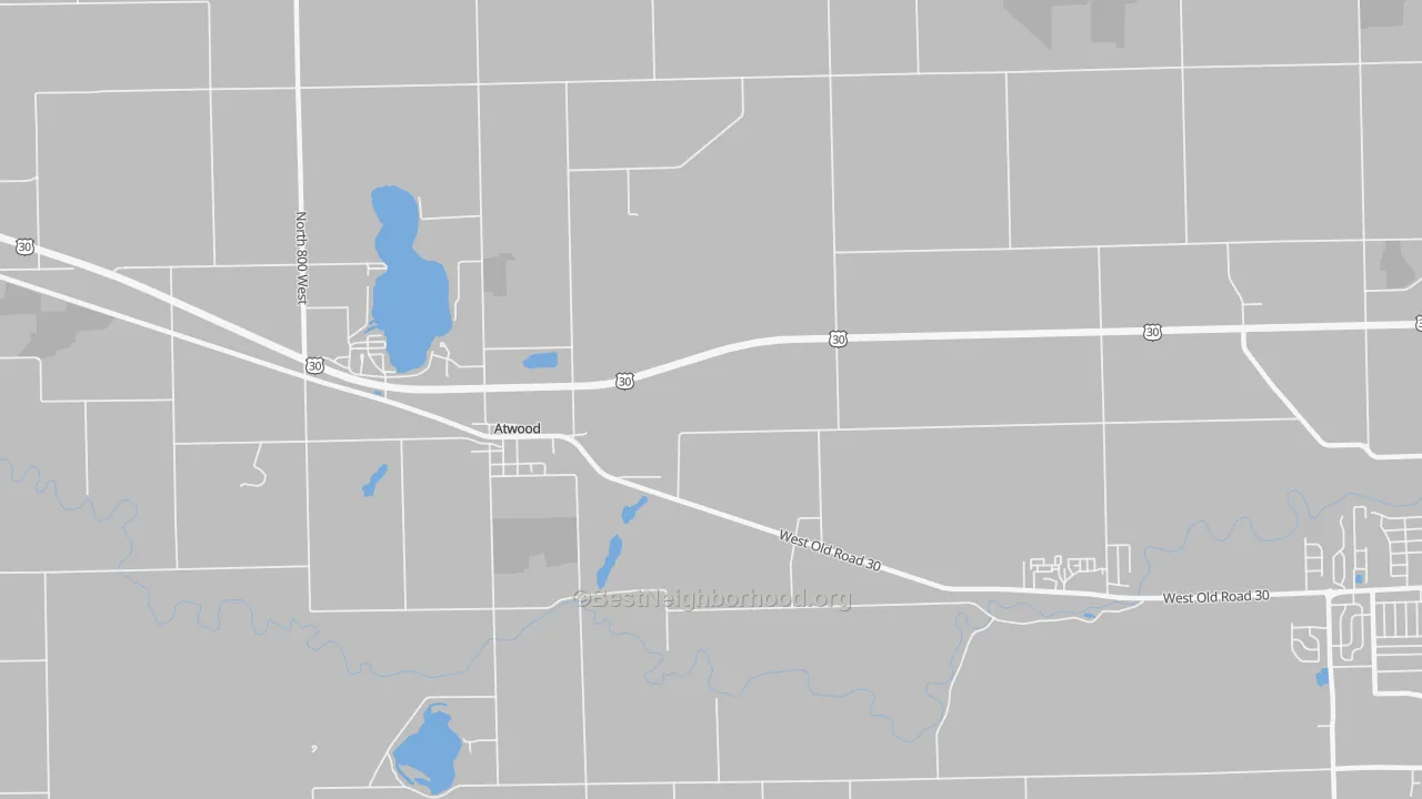 Transit Grade map of Atwood, IN