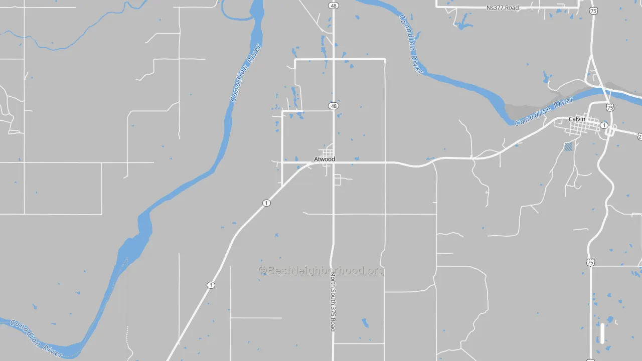 Transit Grade map of Atwood, OK