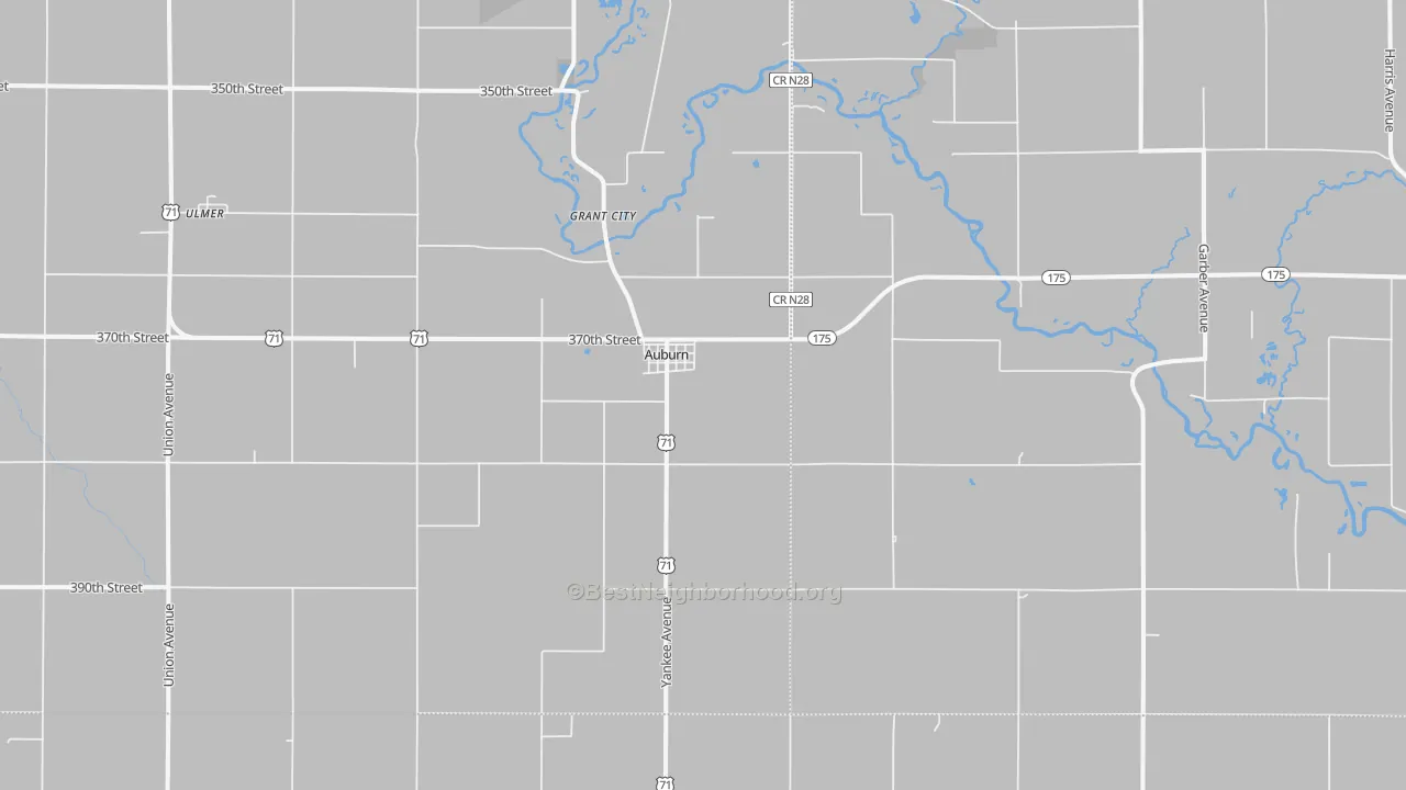 Transit Grade map of Auburn, IA