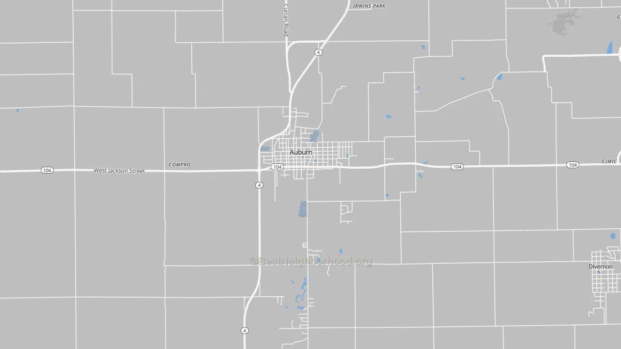 Transit Grade map of Auburn, IL