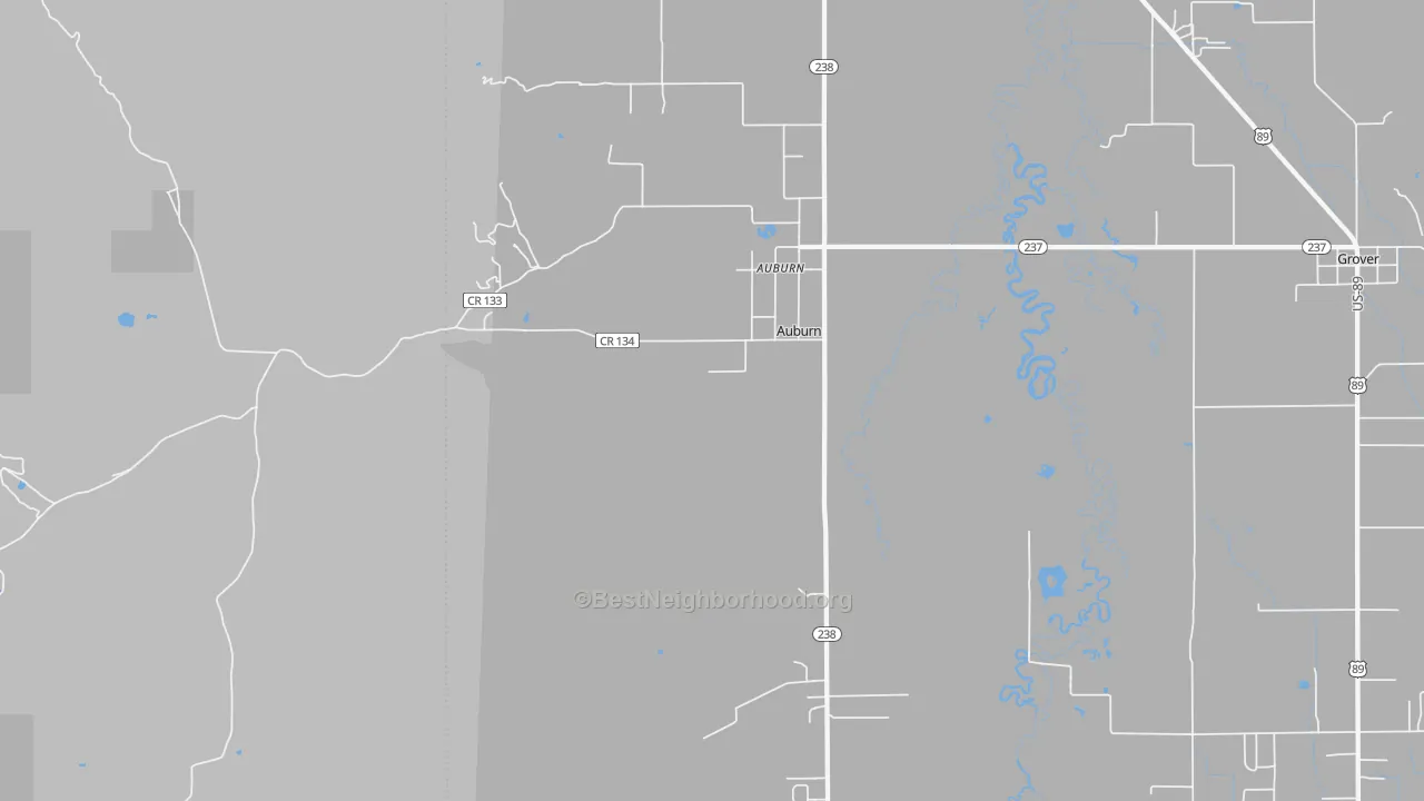 Transit Grade map of Auburn, WY