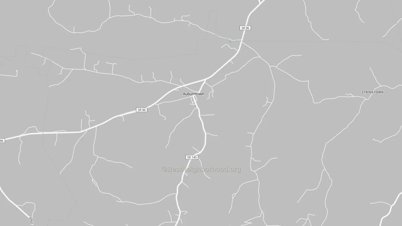 Transit Grade map of Auburntown, TN