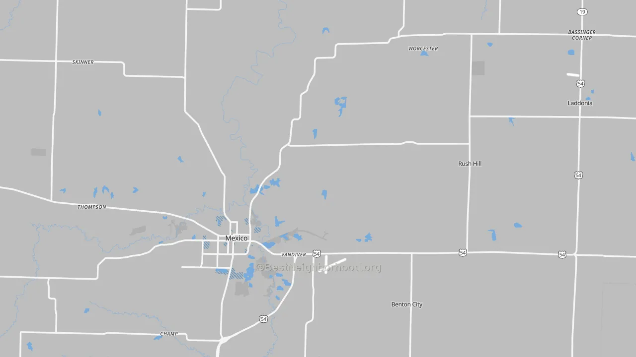 Transit Grade map of Audrain County, MO