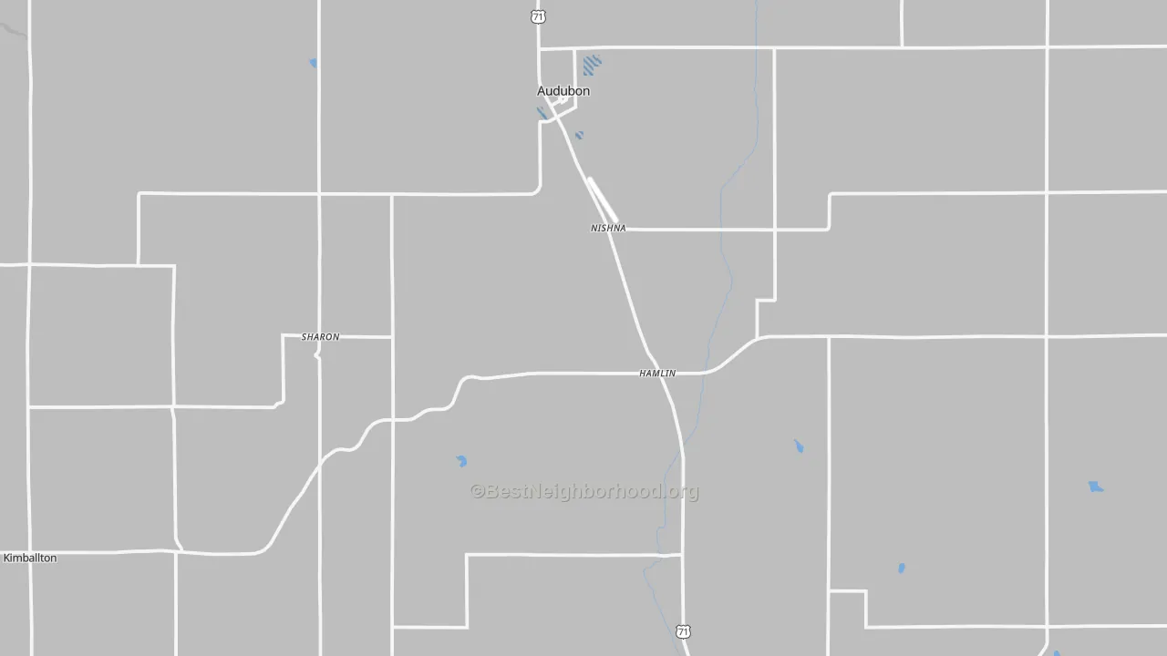 Transit Grade map of Audubon County, IA