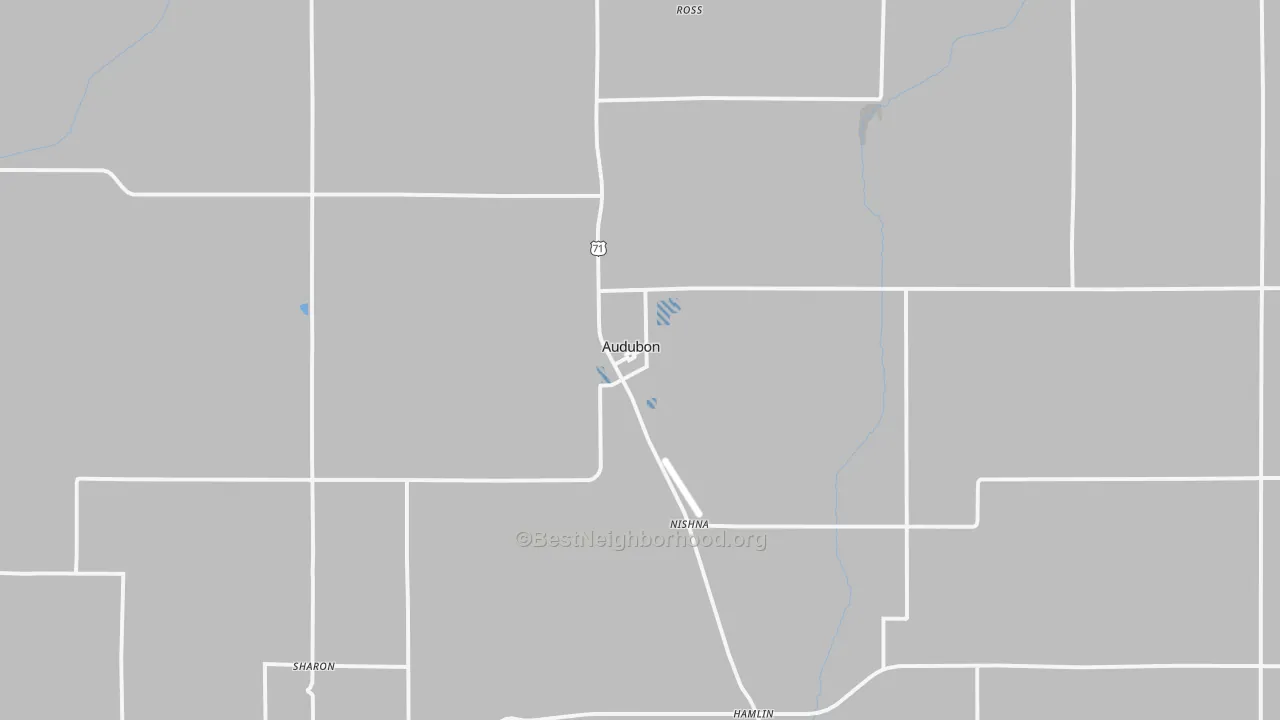 Transit Grade map of Audubon, IA