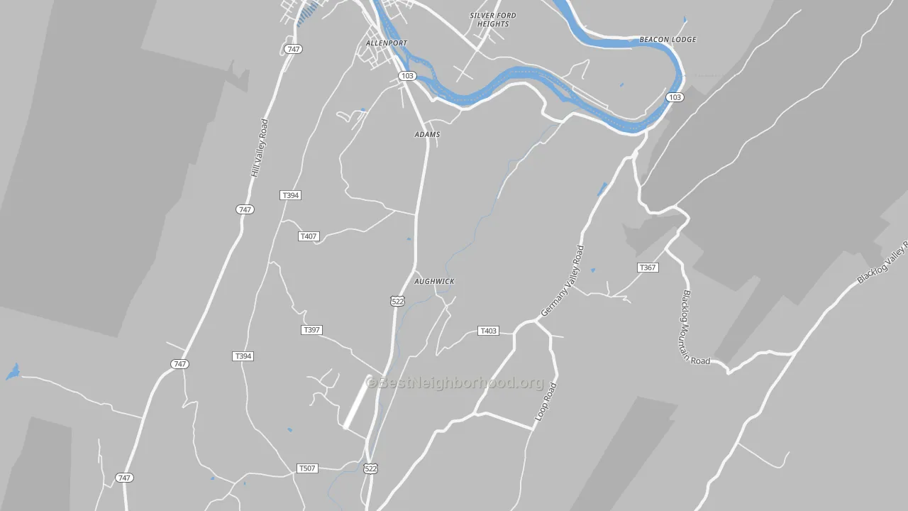 Transit Grade map of Aughwick, PA