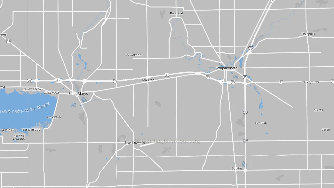 Transit Grade map of Auglaize County, OH