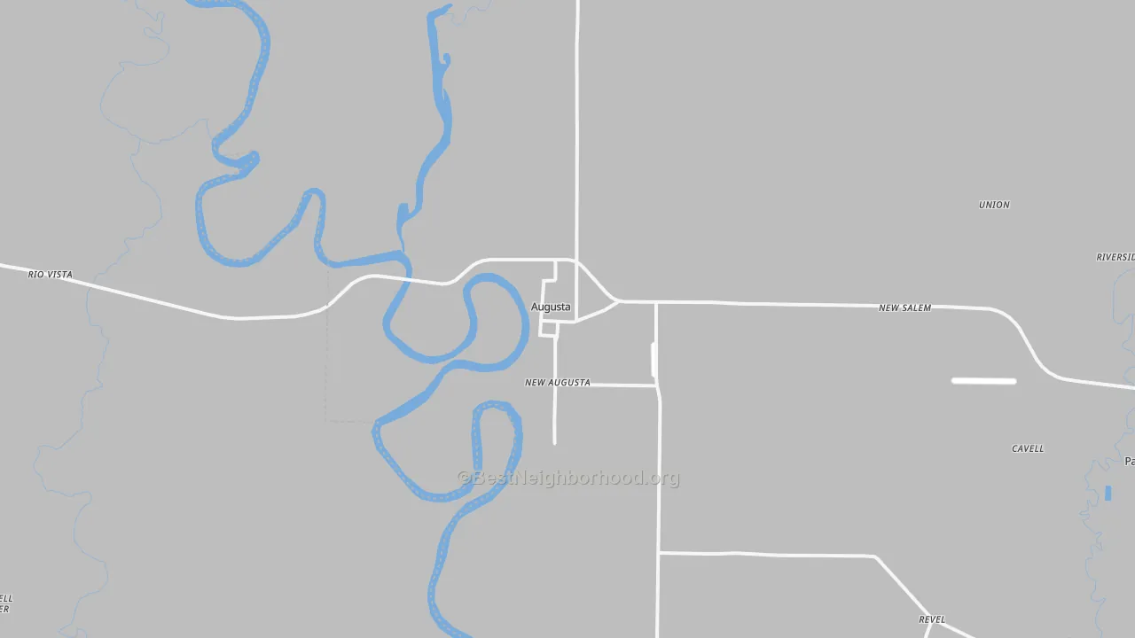 Transit Grade map of Augusta, AR