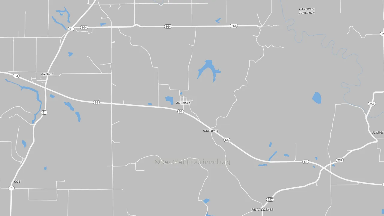 Transit Grade map of Augusta, IN