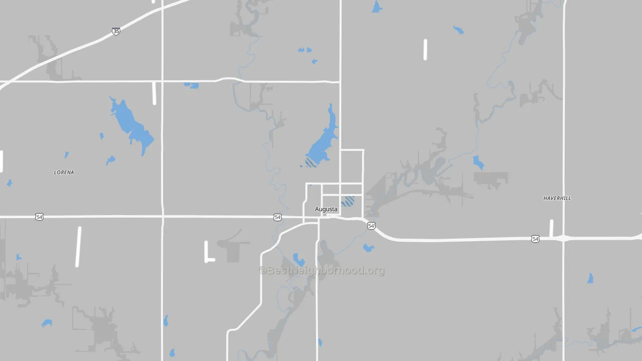 Transit Grade map of Augusta, KS