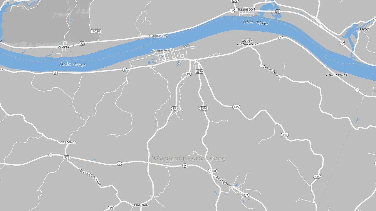 Transit Grade map of Augusta, KY