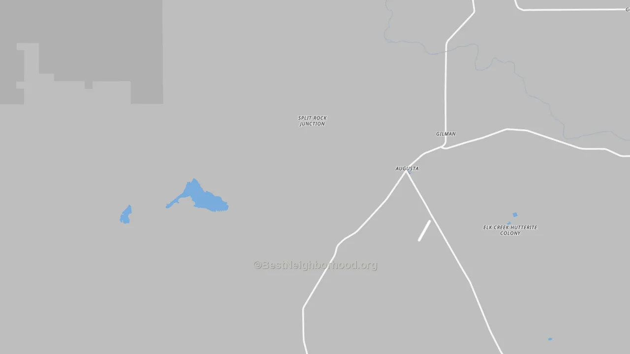 Transit Grade map of Augusta, MT