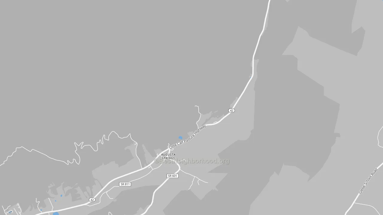 Transit Grade map of Augusta Springs, VA