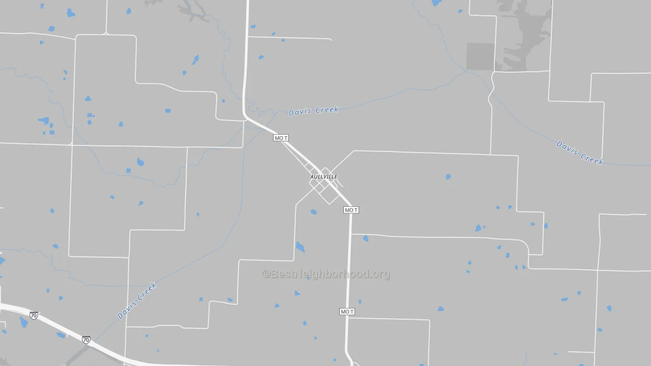 Transit Grade map of Aullville, MO