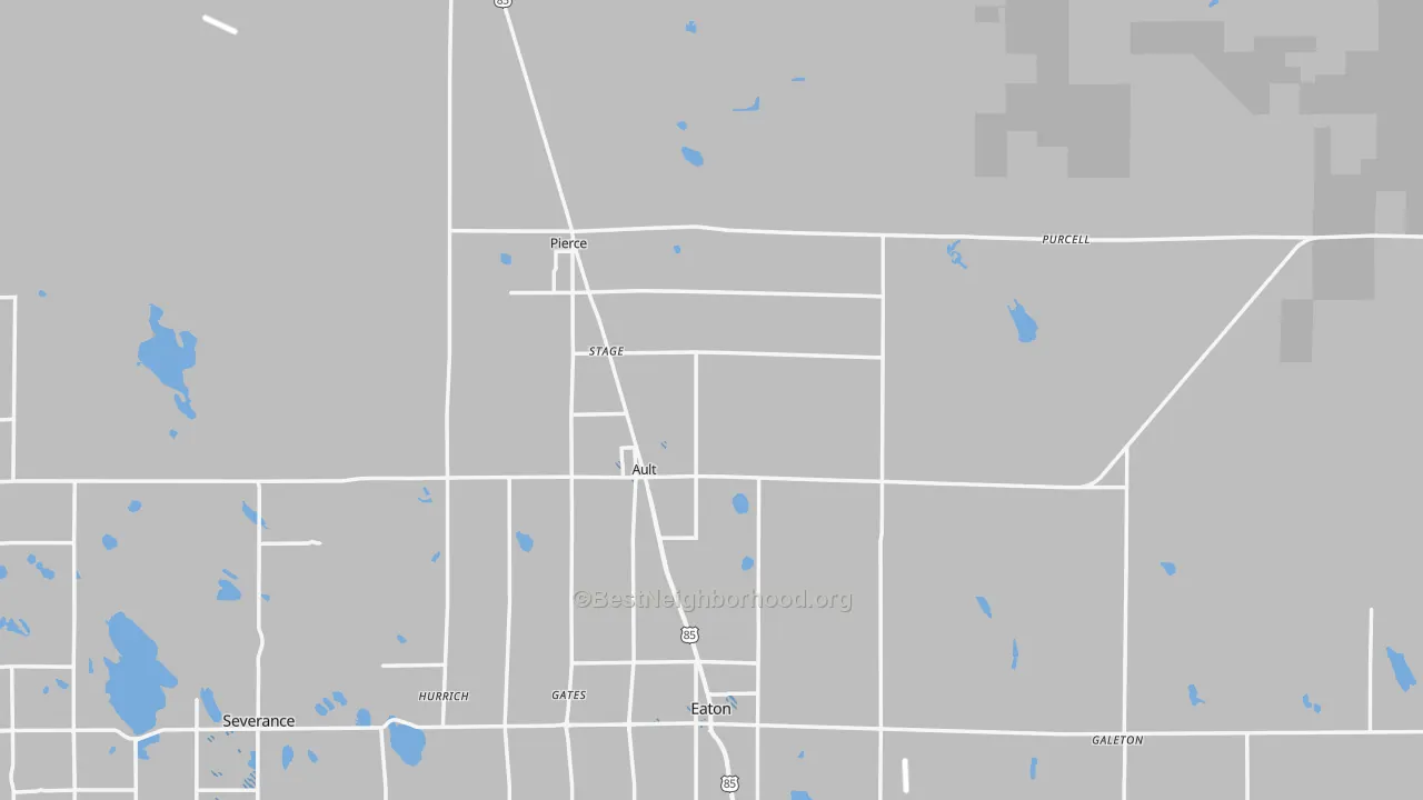 Transit Grade map of Ault, CO