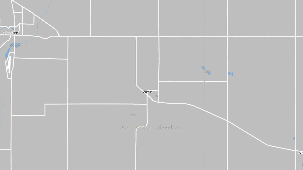 Transit Grade map of Aurelia, IA