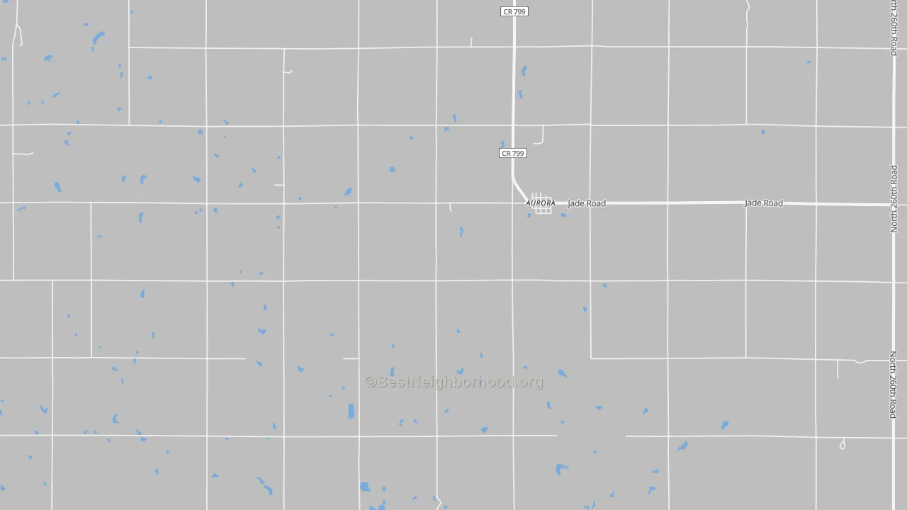 Transit Grade map of Aurora, KS