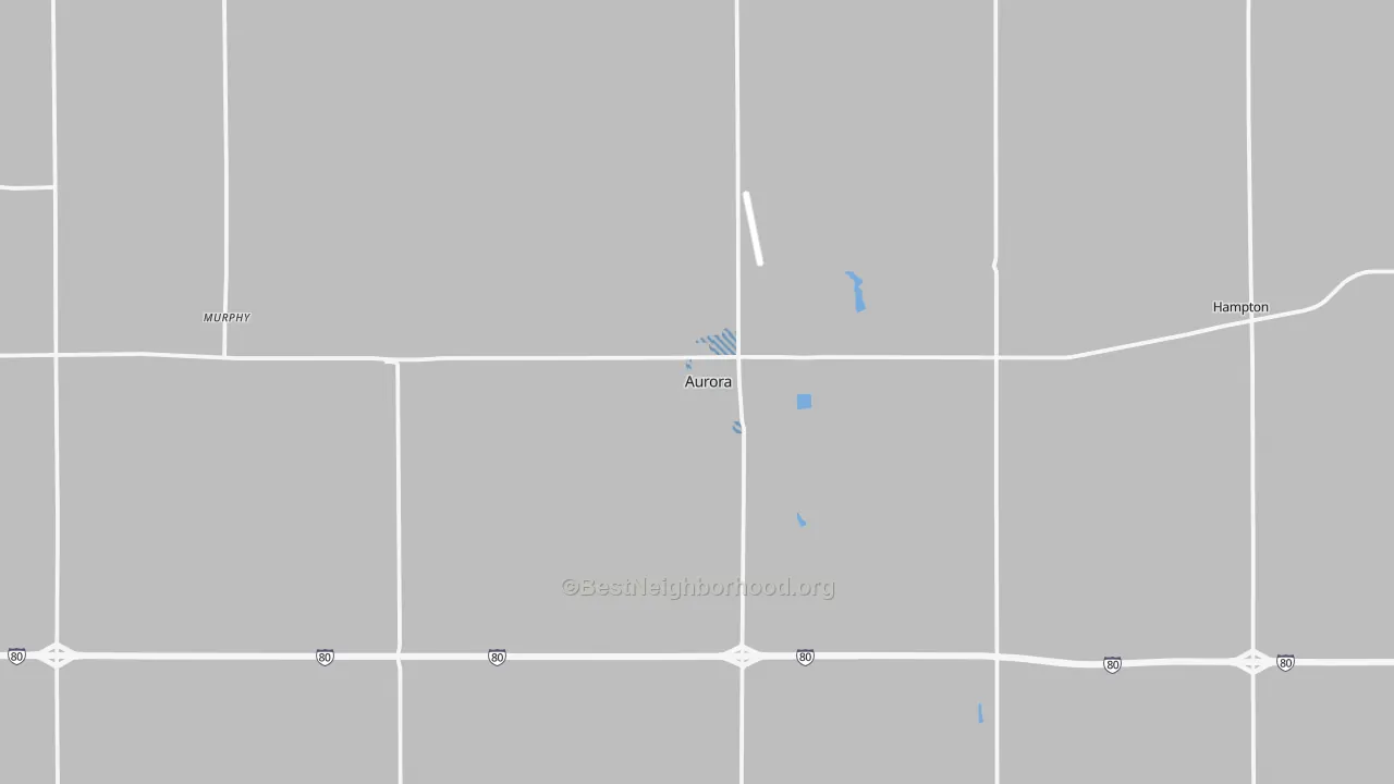 Transit Grade map of Aurora, NE