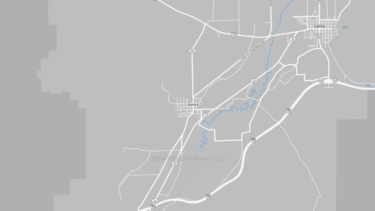 Transit Grade map of Aurora, UT