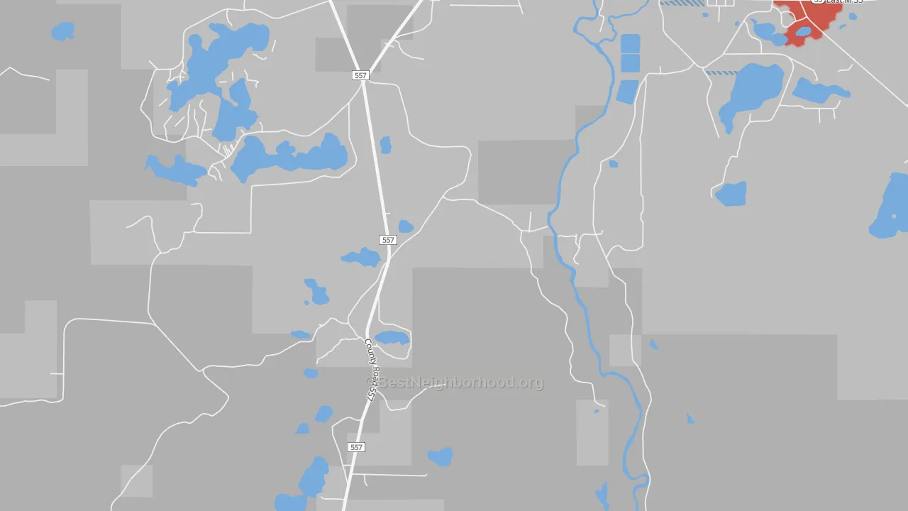 Transit Grade map of Austin, MI