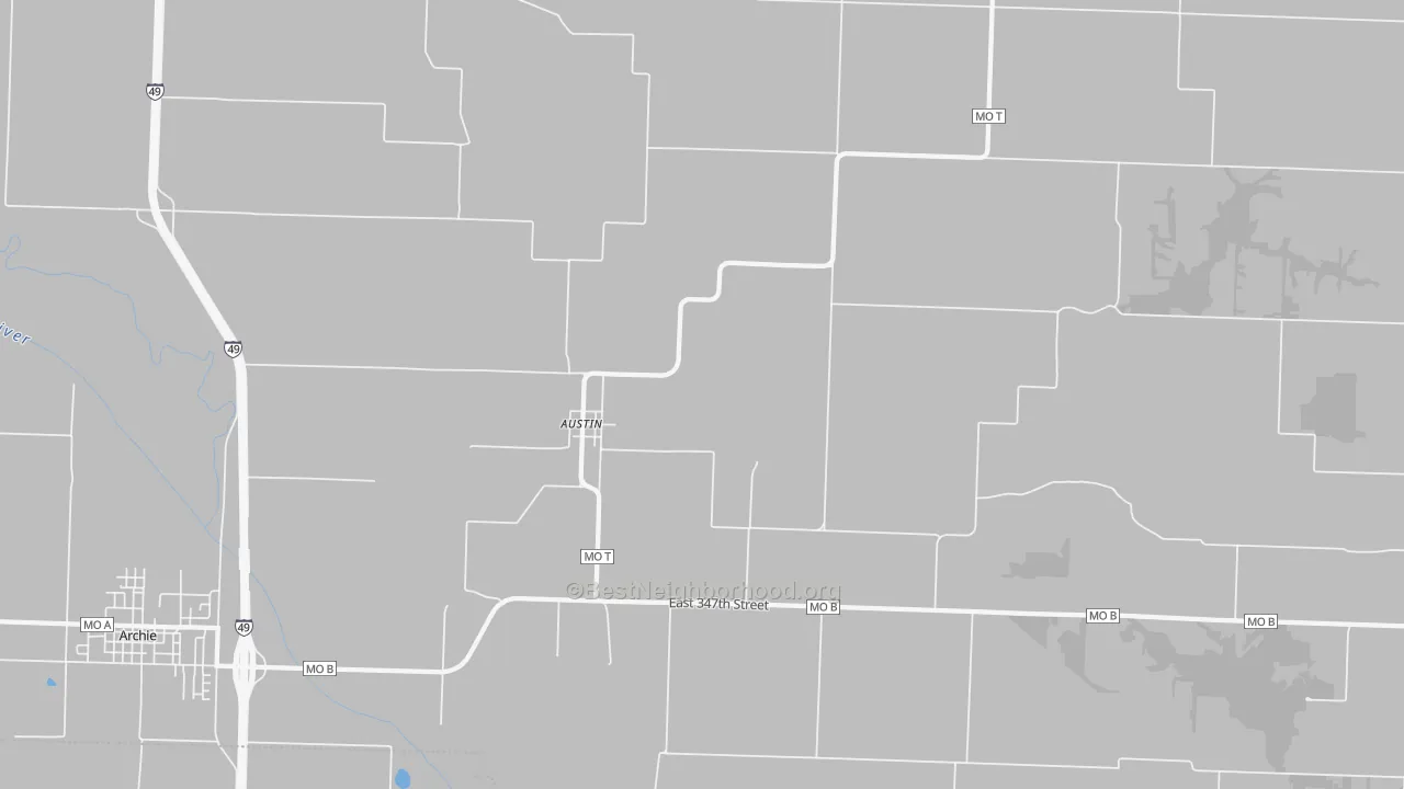 Transit Grade map of Austin, MO