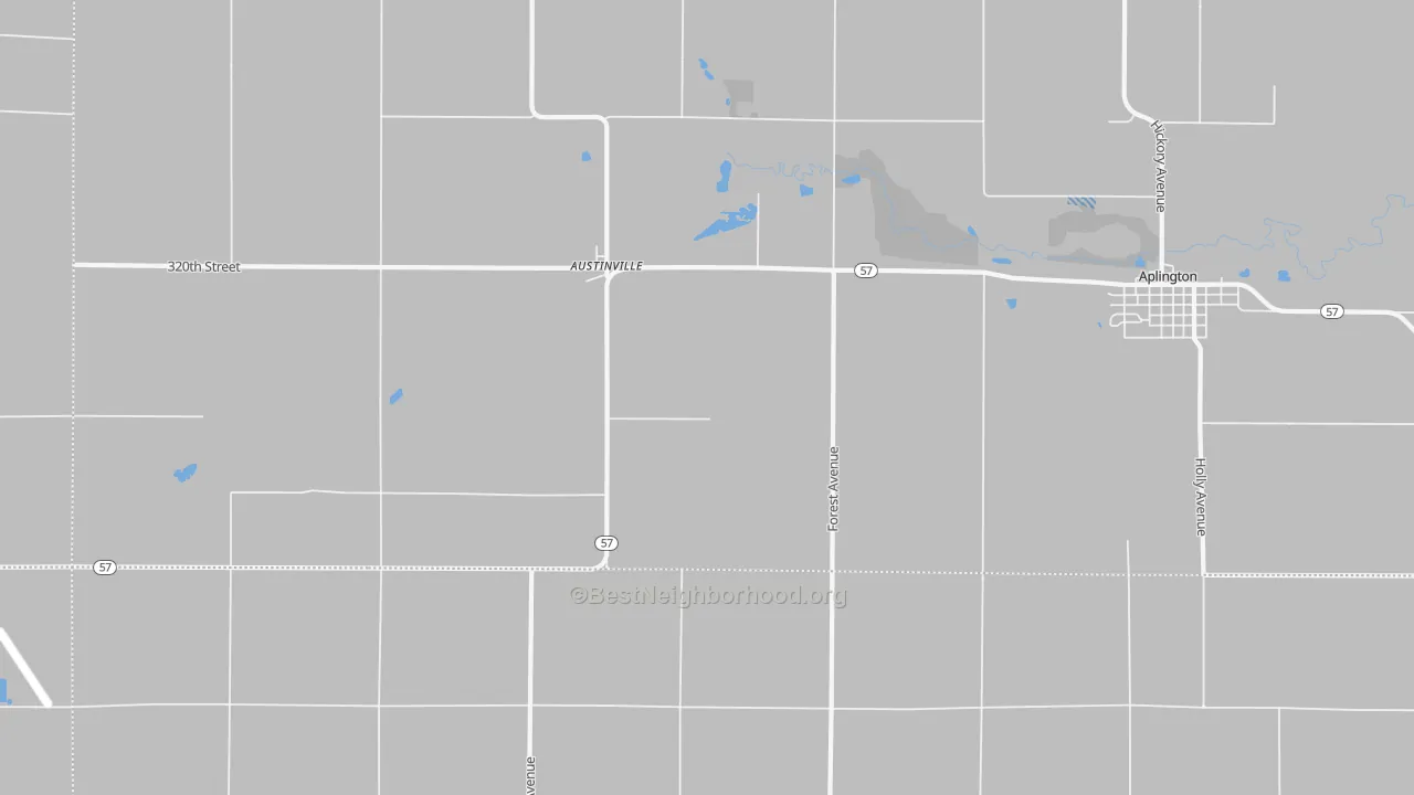 Transit Grade map of Austinville, IA